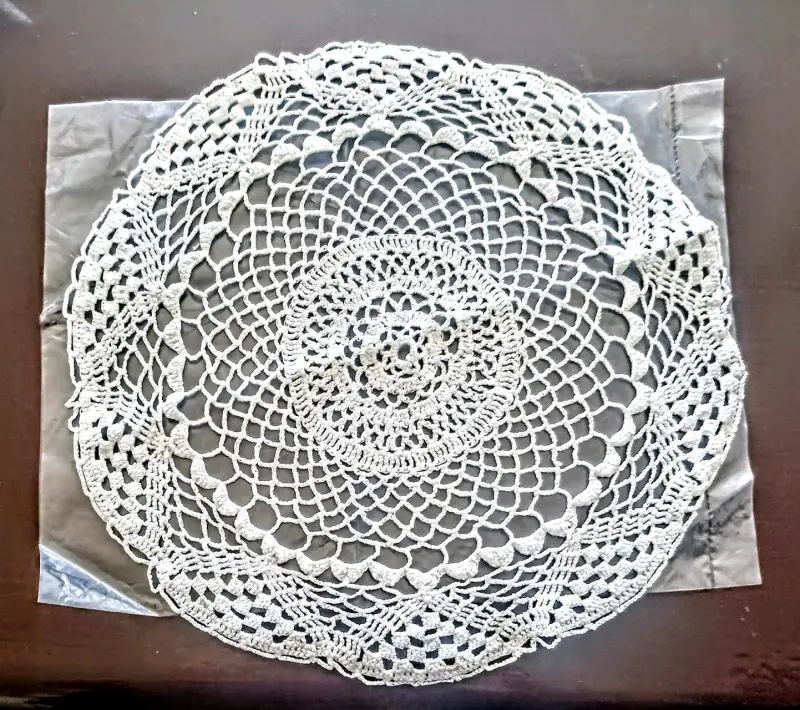 Tapete de crochet hecho a mano - 2
