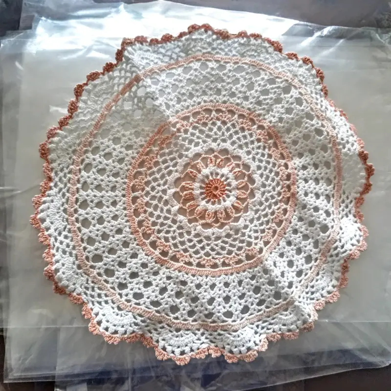 Tapete de crochet hecho a mano - 3