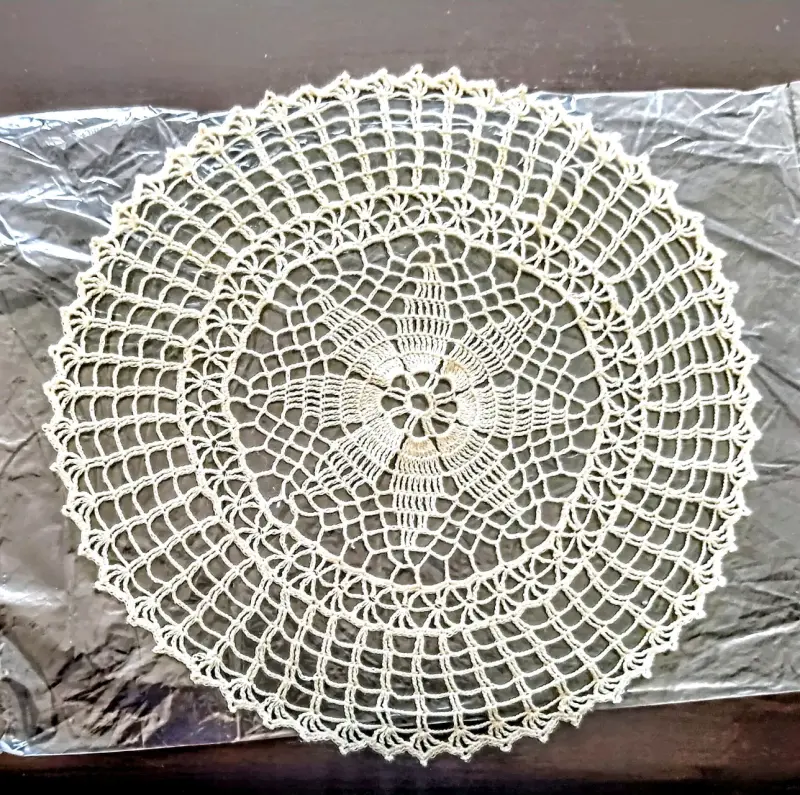 Tapete de crochet hecho a mano - 4