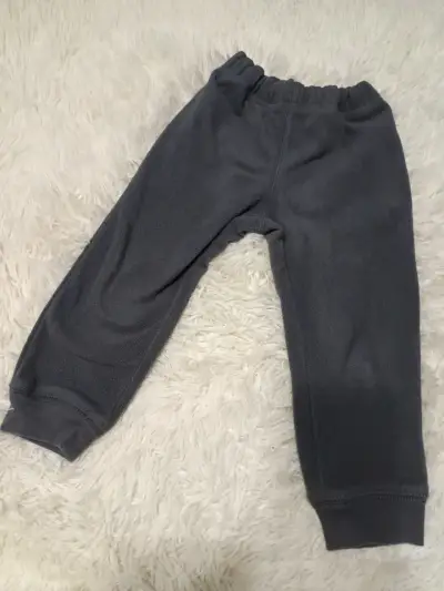 Pantalones de polar para niño gris Talla 2 - miniatura 1