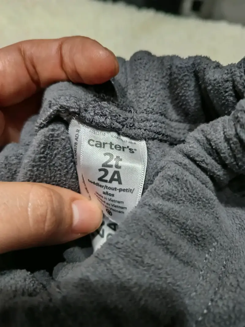 Pantalones de polar para niño gris Talla 2 - 5