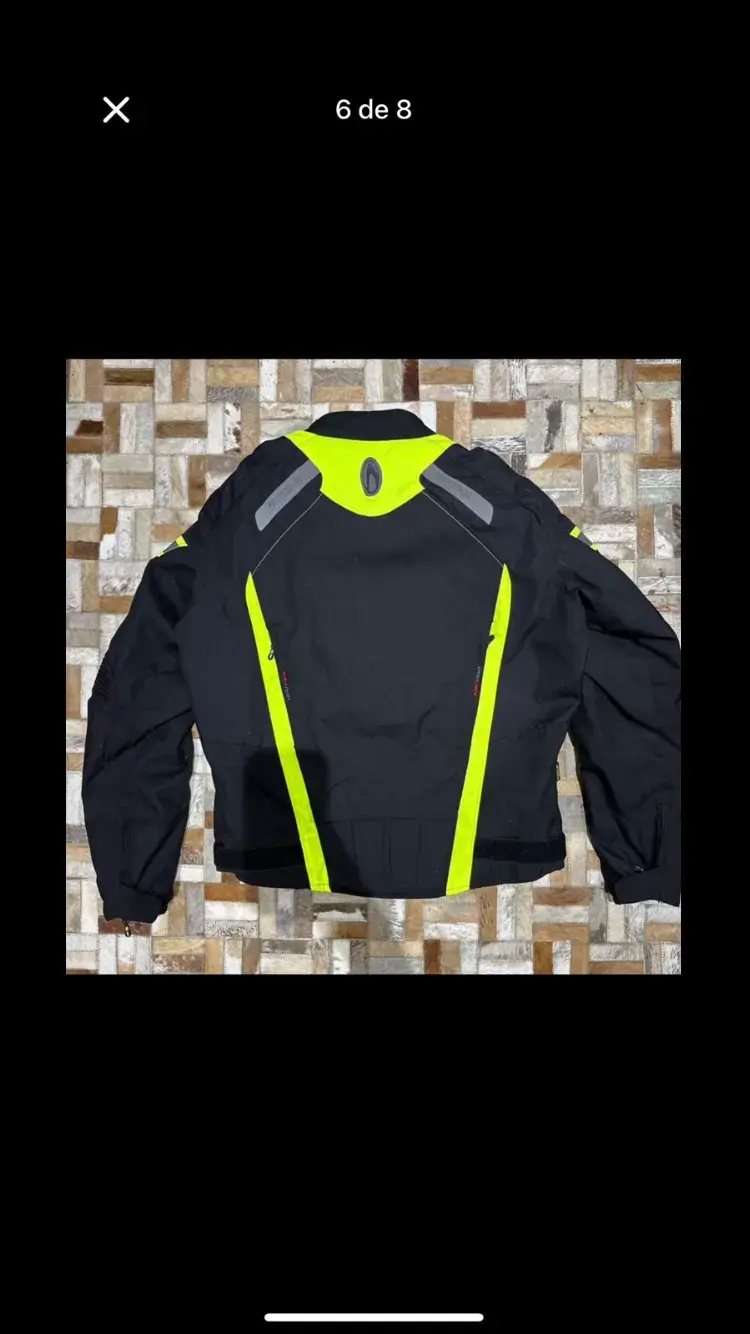 Chaqueta de moto Richa negra y amarilla - 2