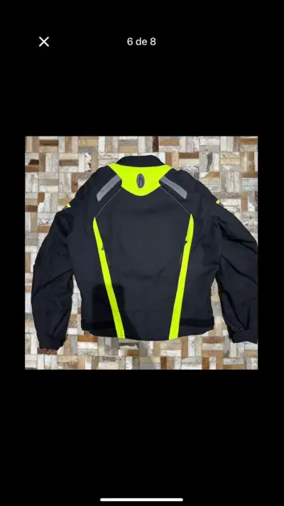 Chaqueta de moto Richa negra y amarilla - miniatura 2