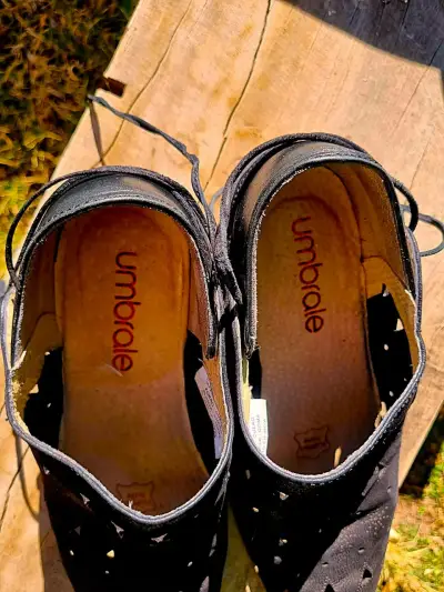 Zapatos Umbrale de Gamuza Negra – Talla 38 - miniatura 4