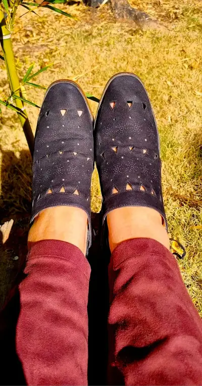 Zapatos Umbrale de Gamuza Negra – Talla 38 - miniatura 5