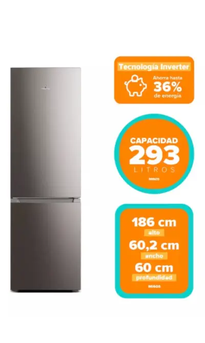 Refrigerador Mademsa Bottom Freezer MI60S Nuevo - miniatura 3