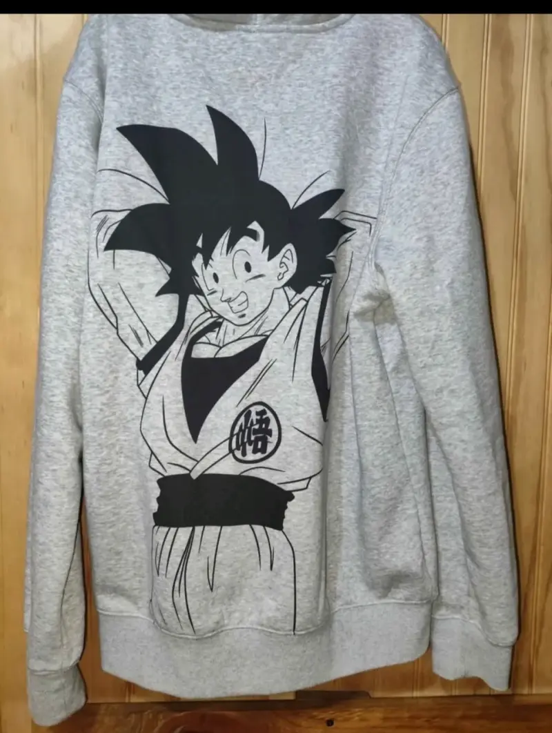 Polerón gris con capucha y cierre Dragon Ball - 2