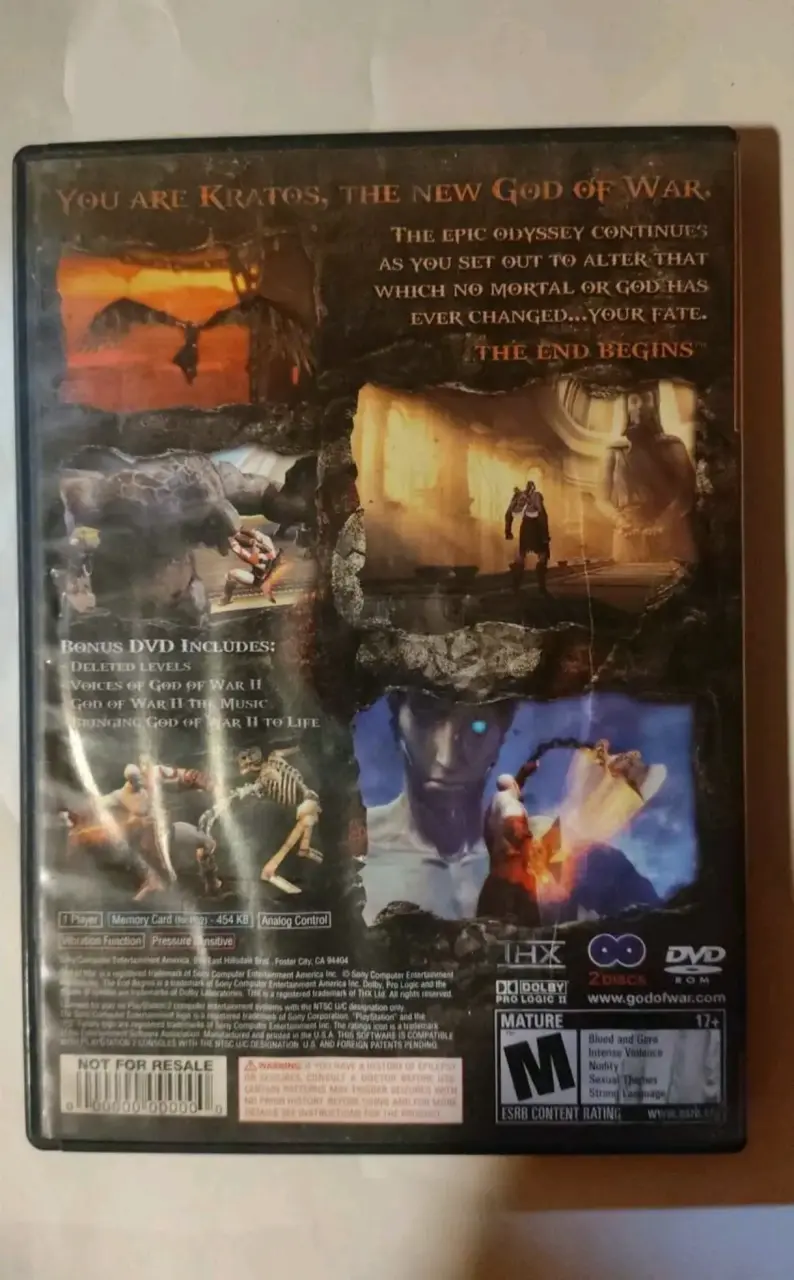 God of War II PS2 Original NTSC-U/C + Ratchet & Cl - 2