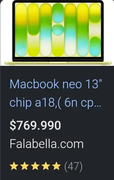 MacBook Neo 13" con chip A18 - miniatura 1