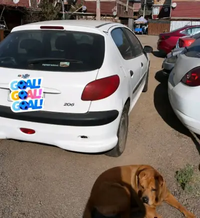 Peugeot 206 blanco en buen estado - miniatura 2