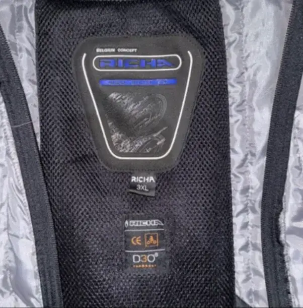 Chaqueta de moto Richa negra y amarilla - 5