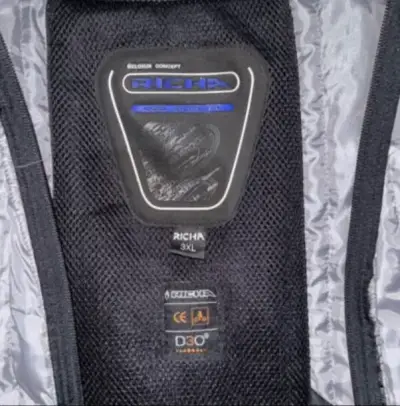 Chaqueta de moto Richa negra y amarilla - miniatura 5