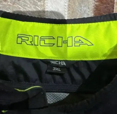 Chaqueta de moto Richa negra y amarilla - miniatura 6