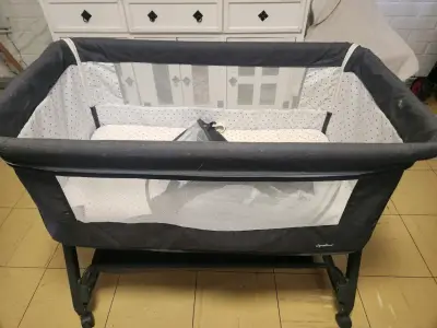 Cuna colecho Opaline gris con ruedas - miniatura 1