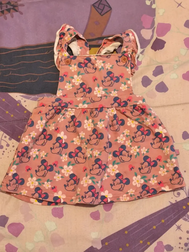 Vestido infantil Minnie Mouse floral - 2