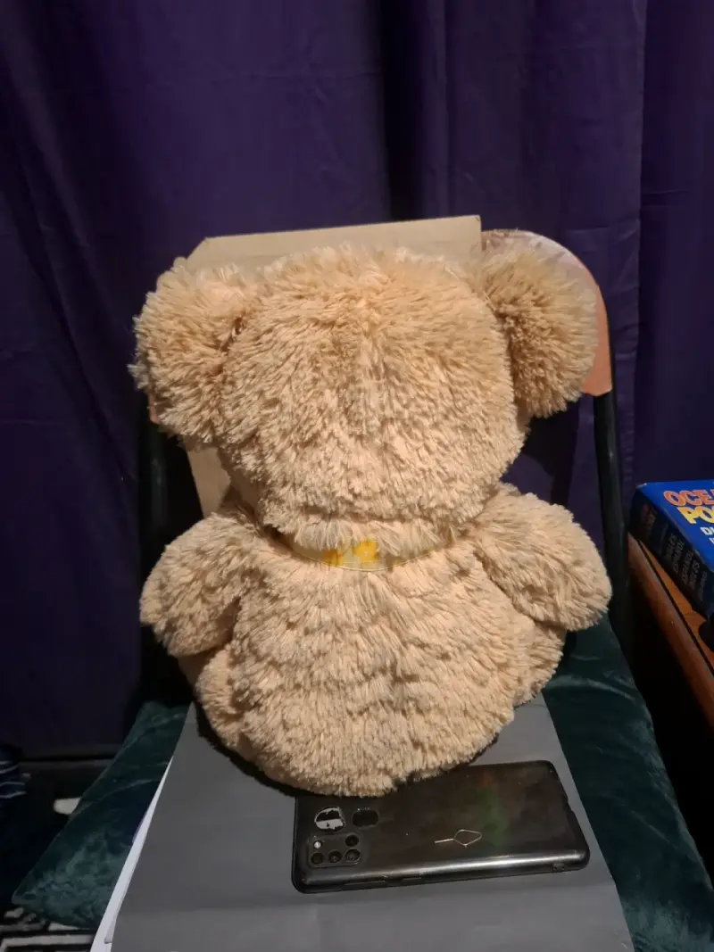 Osito de peluche con lazo amarillo - 2