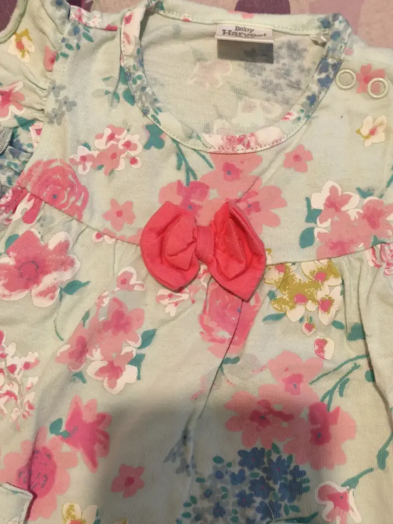 Conjunto infantil floral y short - 3