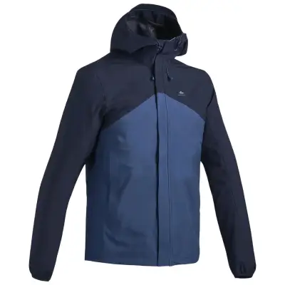 Chaqueta impermeable azul para hombre - miniatura 1
