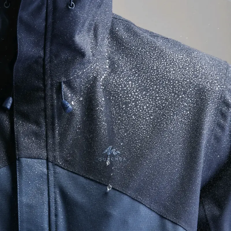 Chaqueta impermeable azul para hombre - 3