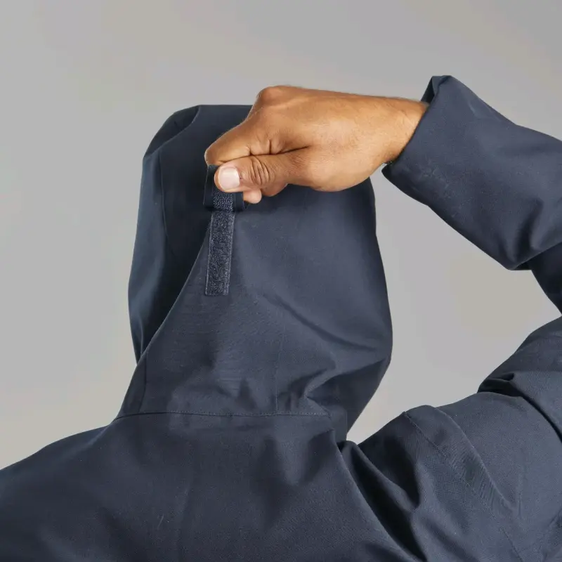 Chaqueta impermeable azul para hombre - 4