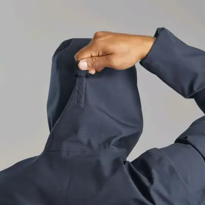 Chaqueta impermeable azul para hombre - miniatura 4
