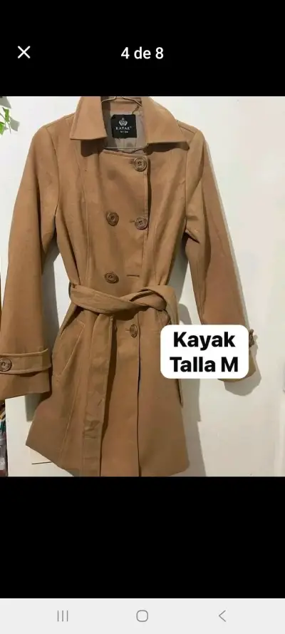 Abrigo camel Kayak talla M - miniatura 1