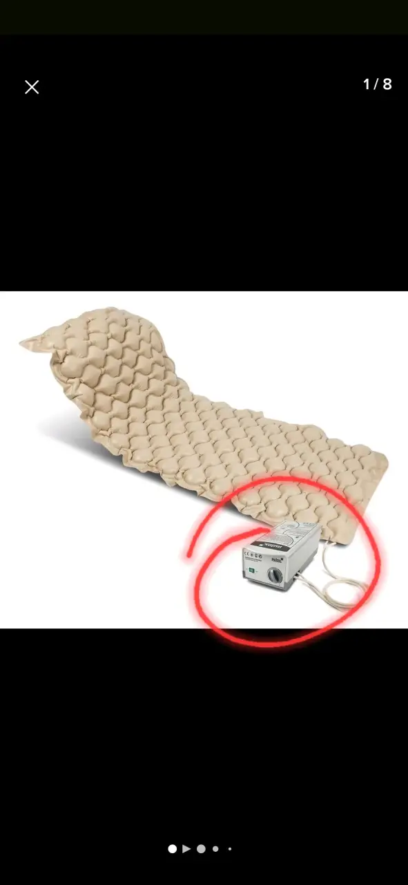 Colchón antiescaras con motor beige - 2