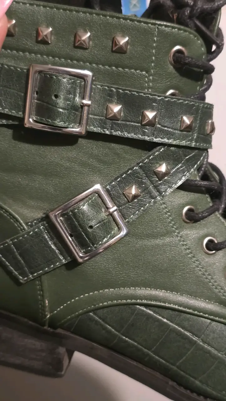 Botines gotta nuevos 36 verdes hebillas y tachas - 2