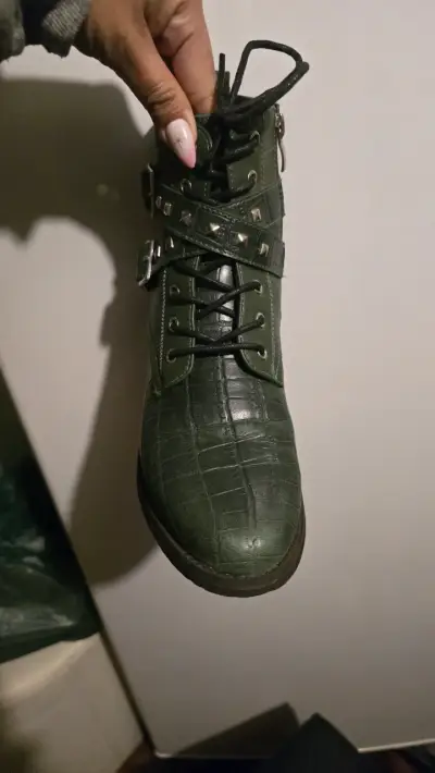 Botines gotta nuevos 36 verdes hebillas y tachas - miniatura 3