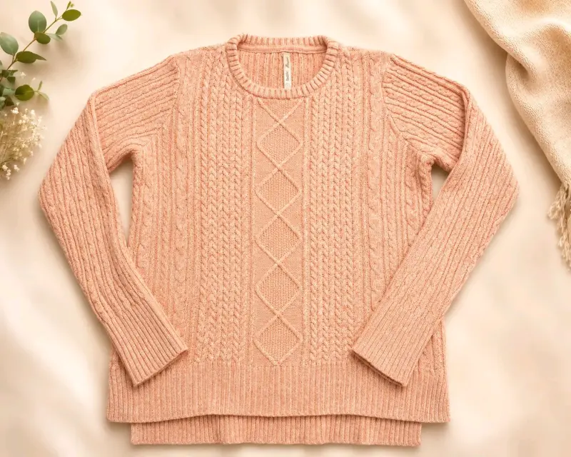 Suéter de lana rosa Index Basics - 3