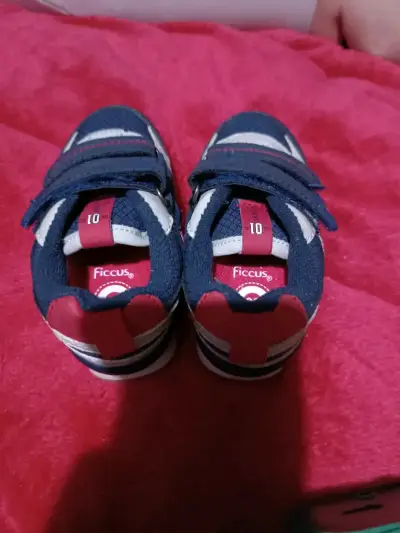 Zapatillas deportivas para niño azul y blanco - miniatura 2