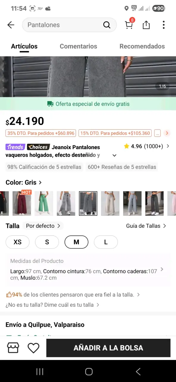 Jeans negros y blancos para mujer - 5