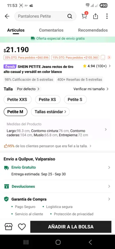 Jeans negros y blancos para mujer - miniatura 6