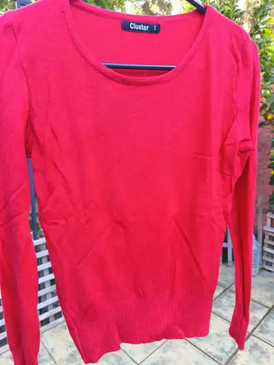 Suéter rojo Cluster para mujer - miniatura 1