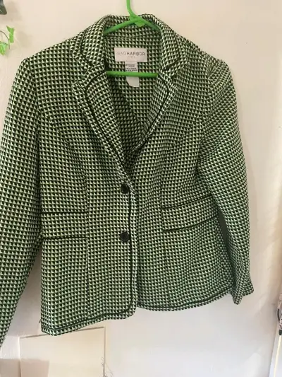 Blazer verde estampado Sag Harbor - miniatura 1