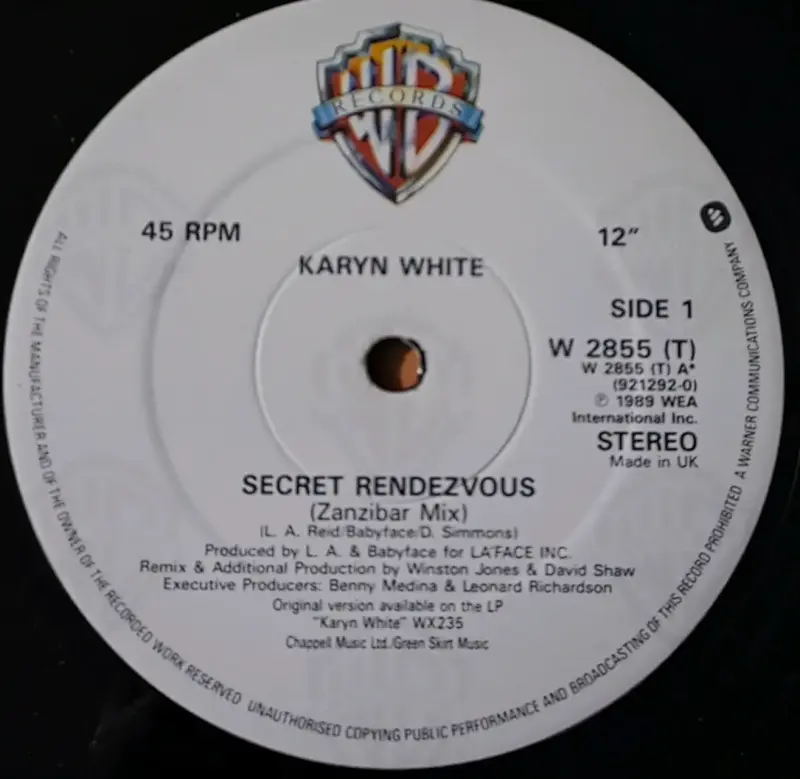 Vinilo Karyn White Secret Rendezvous Remixes - 4