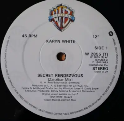 Vinilo Karyn White Secret Rendezvous Remixes - miniatura 4