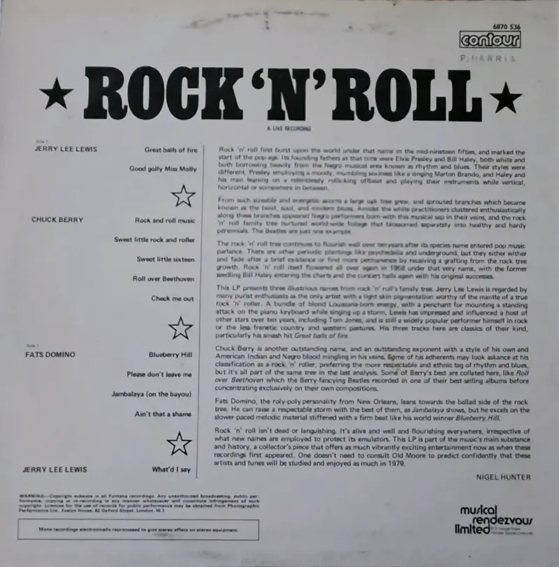 Vinilo Rock 'N' Roll con Fats Domino y Chuck Berry - 2
