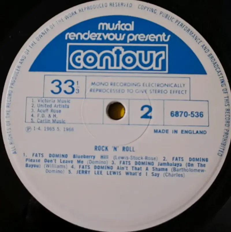 Vinilo Rock 'N' Roll con Fats Domino y Chuck Berry - 5