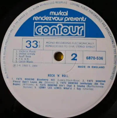Vinilo Rock 'N' Roll con Fats Domino y Chuck Berry - miniatura 5