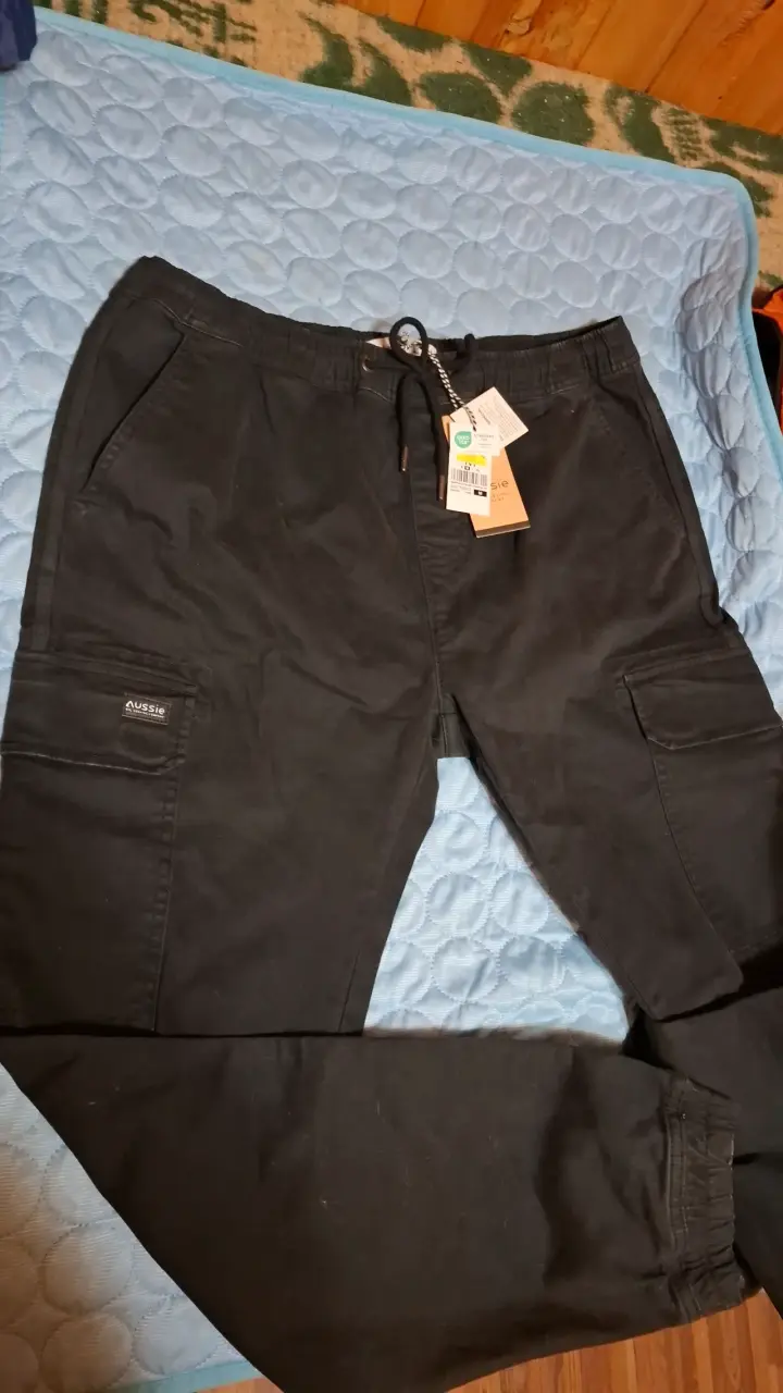 Pantalones cargo negros Aussie M hombre - 5