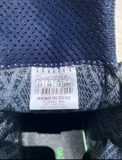 Botas de senderismo Lowa Renegade azul - miniatura 2