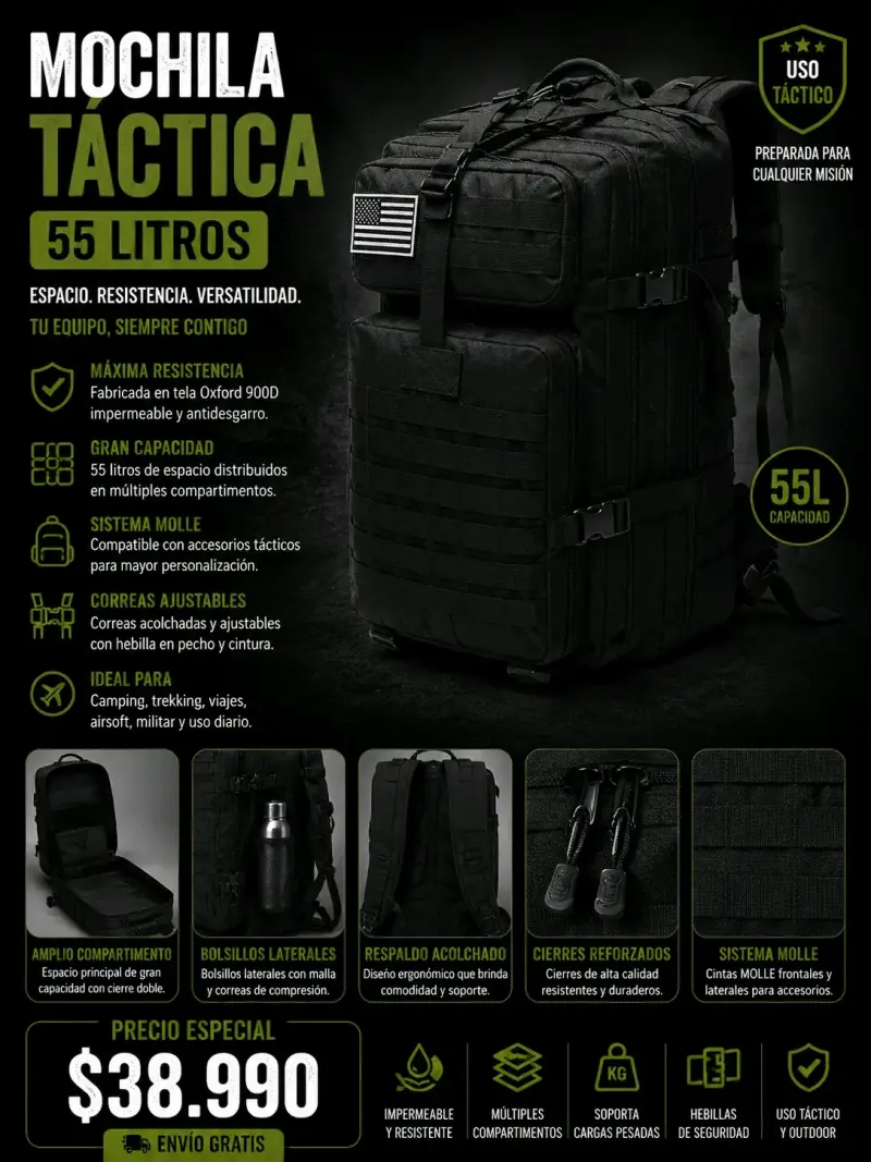Set táctico 3 en 1 para misiones - 6