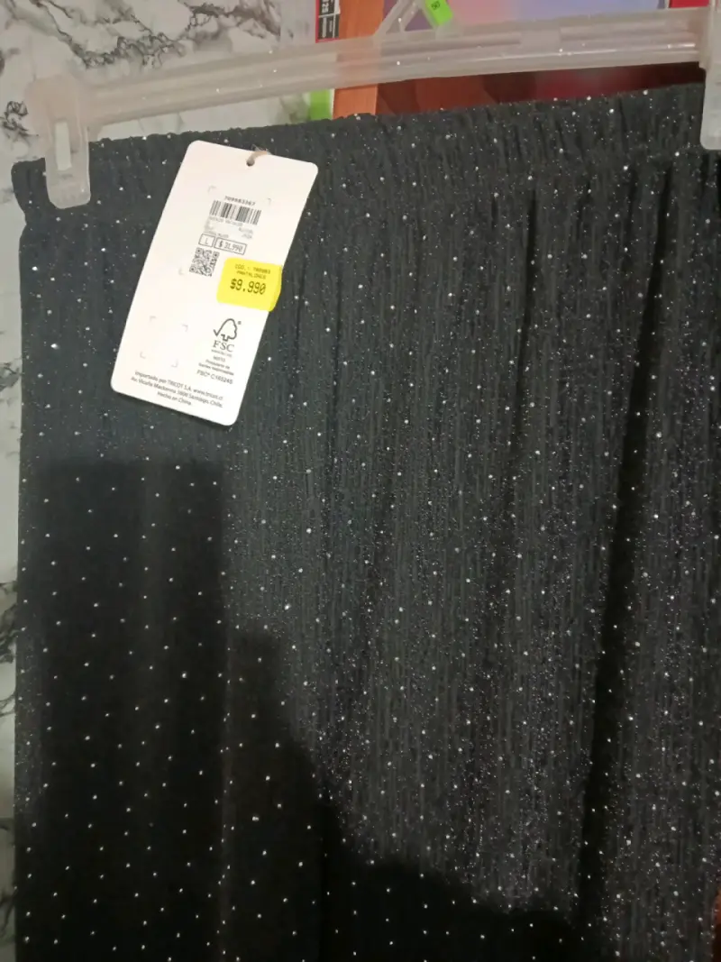Pantalón negro con brillo - 2