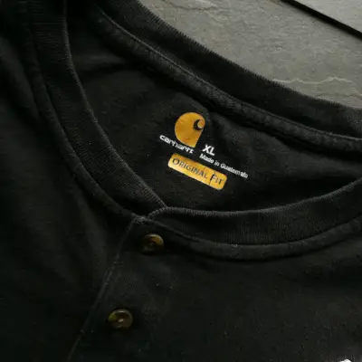 Polera negra Carhartt manga larga - miniatura 3