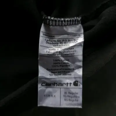 Polera negra Carhartt manga larga - miniatura 4