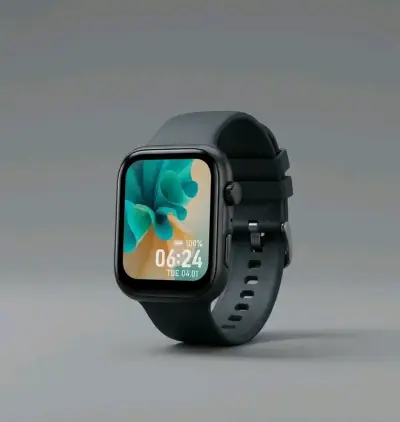 Smartwatch negro con pantalla táctil - miniatura 1