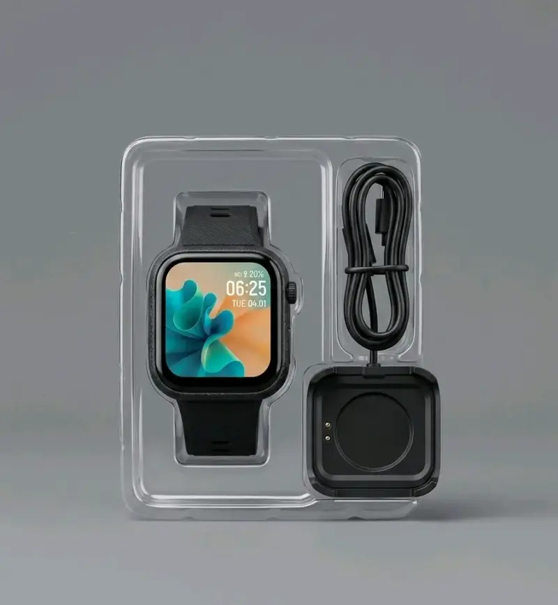 Smartwatch negro con pantalla táctil - 2