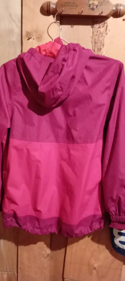 Chaqueta impermeable lippi para niña fucsia - miniatura 3