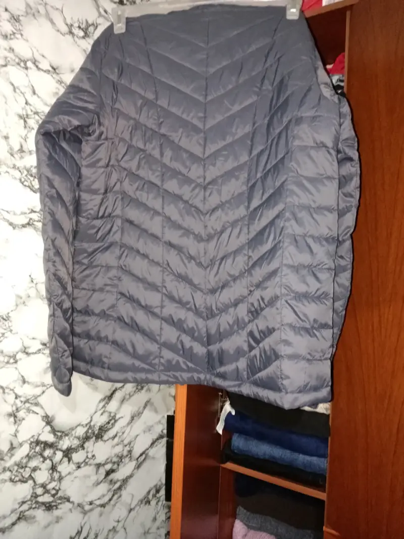 Parcka acolchada gris para mujer - 2